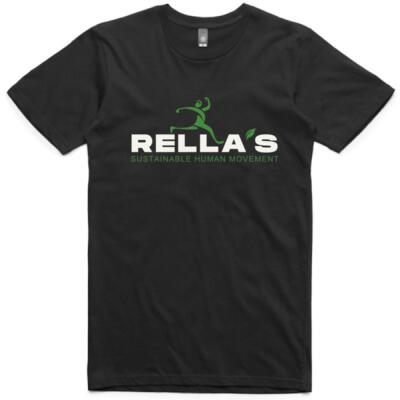 Rella's Black Mens large Logo T's Thumbnail
