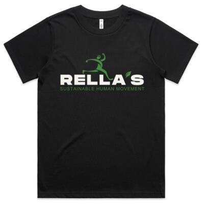 Rella's Black Large Logo - Womens Classic T Thumbnail