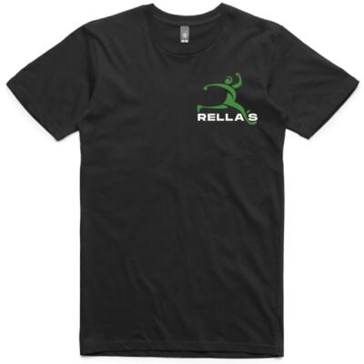 Rella's Black Mens Staple T - Small logo Thumbnail